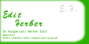 edit herber business card